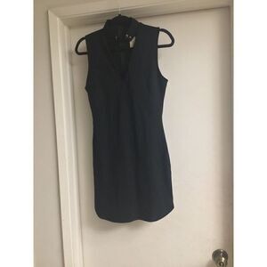 NWT~Forever 21 Black Sleeveless Lace Up High Neck Mini Dress Sz Large